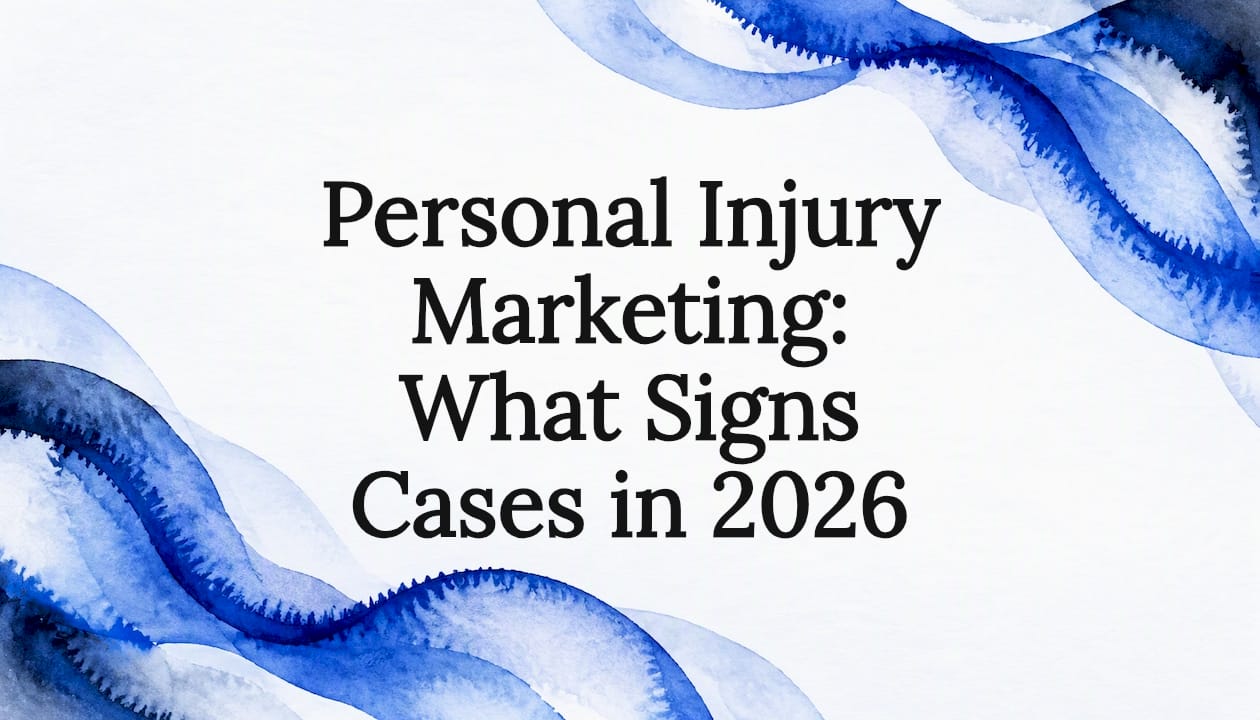 Personal Injury Marketing: What Signs Cases in 2026